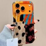 🐆 Glossy Leopard Patchwork Case for iPhone