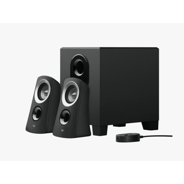 نظام سماعات Logitech Z313 للكمبيوتر بقوة 50W مع صب ووفر وجهاز تحكم