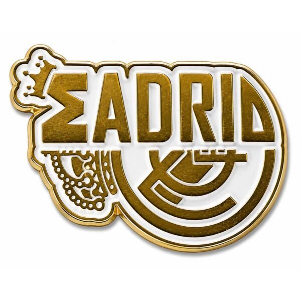 👑⚽ Gold Madrid Metal Sticker