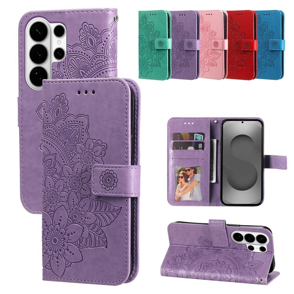 Magnetic Mandala Leather Wallet Case for Samsung Galaxy S - Mobiles Garage 🌺 Magnetic Mandala Leather Wallet Case for Samsung Galaxy S