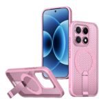 🧲 Magnetic Stand Case with Dotted Back for Xiaomi