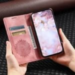🌸 Mandala Leather Wallet Case for Redmi