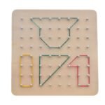 🧩 Montessori Geoboard with Cards