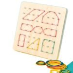 🧩 Montessori Geoboard with Cards