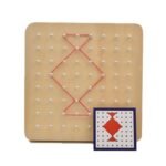 🧩 Montessori Geoboard with Cards