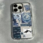 🐬 Clear Ocean and Summer Collage Case for iPhone