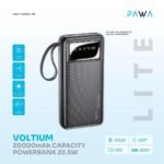 باور بنك باوا فولتيوم 20000mAh بقوة 22.5W - أسود - موبايل كراج - صورة 3