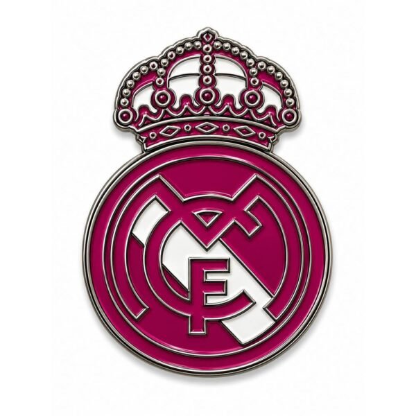 Pink Real Madrid Metal Sticker 👑⚽