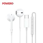 سماعة Powero Plus Wave Plus السلكية بمنفذ USB-C باللون الأبيض - صورة 2