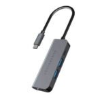 🔌 Powerology 4 in 1 USB-C Hub with HDMI USB 3.0 Gray P4CHBGY