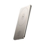 باور بنك Powerology النحيف بسعة 5000mAh يدعم MagSafe بلون تيتانيوم