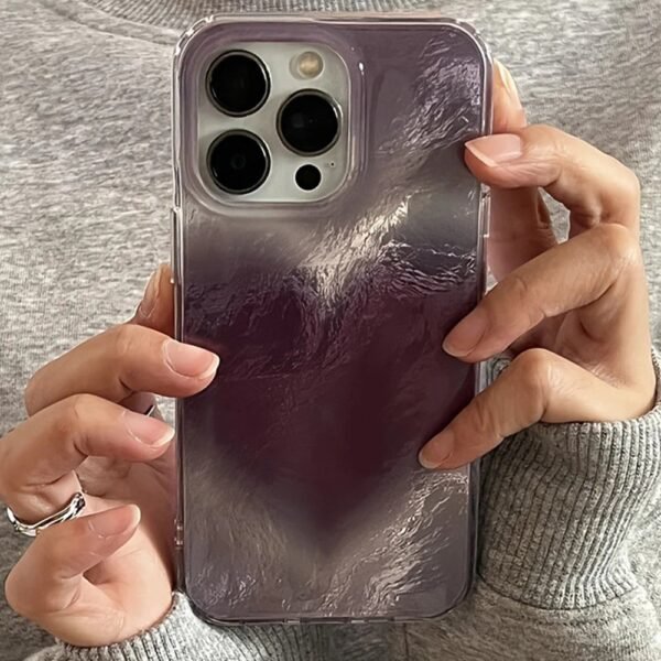 💜 Wavy Purple Heart Case for iPhone