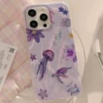 🪼 Shimmer Purple Jellyfish Case for Samsung Galaxy