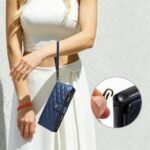 👛 Quilted Zip Wallet Leather Case for iPhone