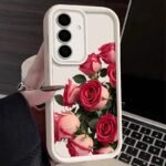 🌹 Red Roses Silicone Case for Samsung Galaxy