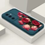 🌹 Red Roses Silicone Case for Samsung Galaxy