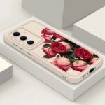 🌹 Red Roses Silicone Case for Samsung Galaxy