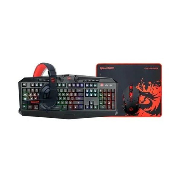 طقم Redragon للألعاب: كيبورد K503A وماوس M601 وسماعة H120 وماوس باد P016