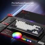 ⌨️ Redragon K673WB RGB Pro 75% Wireless Gasket Gaming Keyboard White/Black