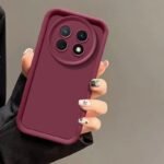 🤍 Soft Silicone Case with Wavy Frame for Huawei