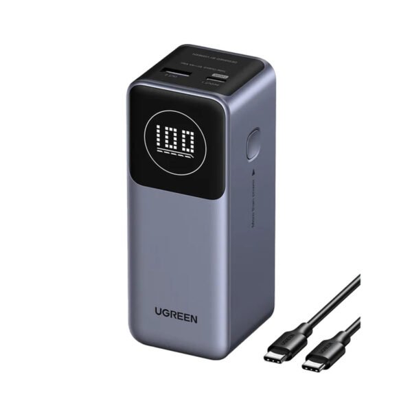 باور بنك يوجرين نيكسود 12000mAh بقوة 100W - رمادي - موبايل كراج