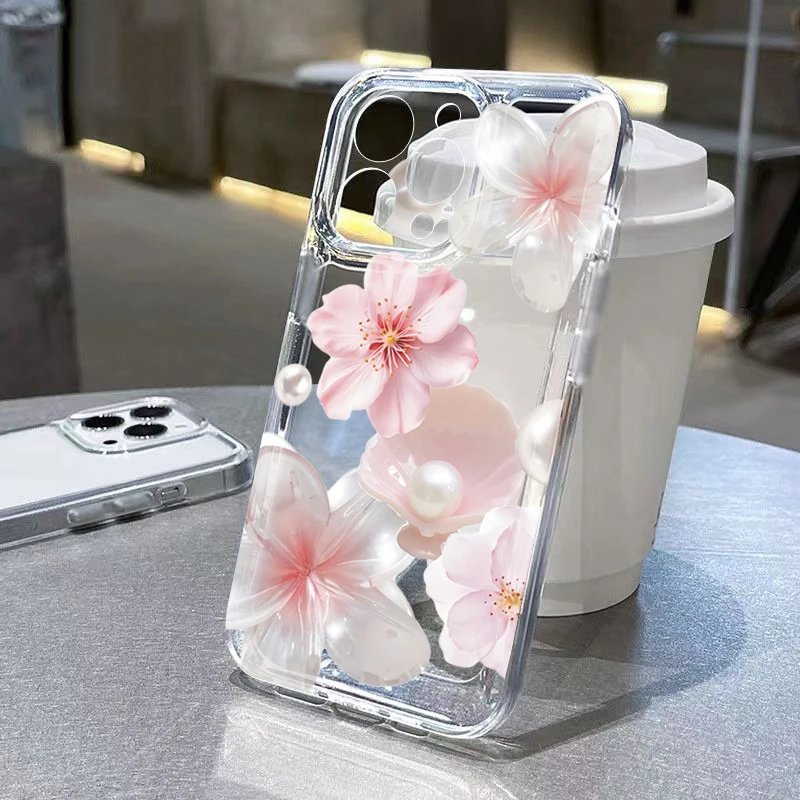 Clear Watercolour Flowers Case for Xiaomi - Mobiles Garage 🌸 Clear Watercolour Flowers Case for Xiaomi