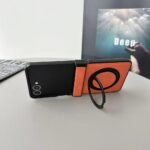 🔄 Z Flip Leather Case with Magnetic Ring for Samsung Galaxy