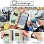👜 Zip Wallet Leather Case with Ring and Shoulder Strap for Samsung Galaxy A