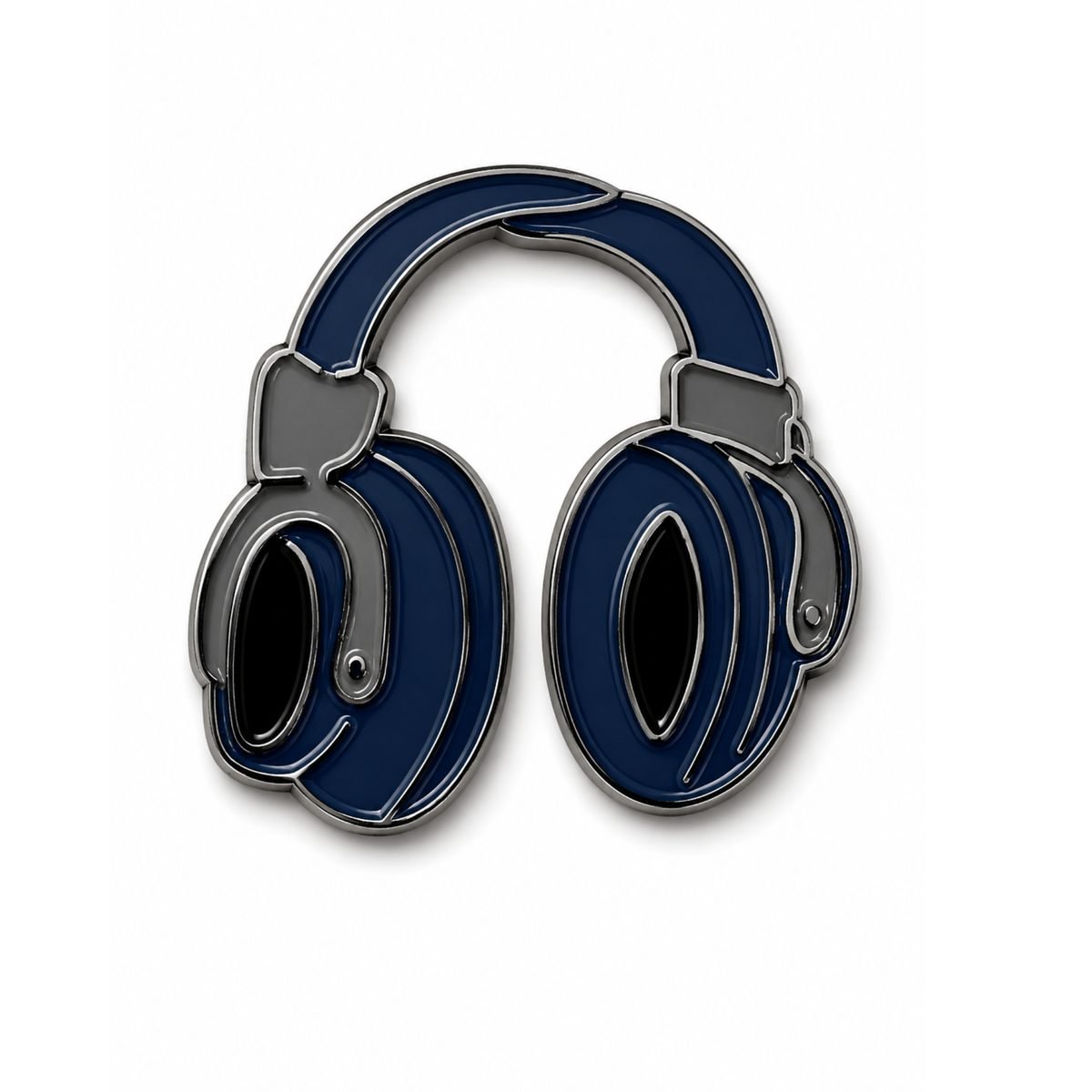 🎧💙 Navy headphones metal sticker 🎧💙 Navy Blue Headphones Metal Sticker