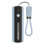 باور بنك Pawa Micro Mini بسعة 5000mAh مع كشاف وكيبل مدمج