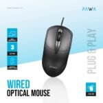 ماوس Pawa السلكي الضوئي باللون الأسود - صورة 3