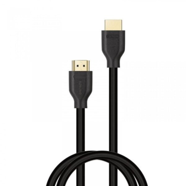 كيبل Porodo من HDMI إلى HDMI بدقة 8K بطول 3 متر باللون الأسود