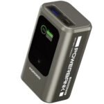 باور بنك Porodo الصغير بسعة 10000mAh مع شاشة تعرض الشحن لحظياً باللون الرمادي