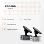 🚗 Porodo Multi-Surface MagSafe Phone Mount Silver
