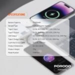 🔋 Porodo Petite 20000mAh Power Bank PD 20W Silver