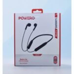 سماعة Powero Plus Beat Lite اللاسلكية بطوق الرقبة باللون الأسود
