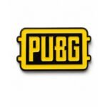 ستيكر معدني شعار PUBG باللون الأصفر والأسود لكفر الجوال