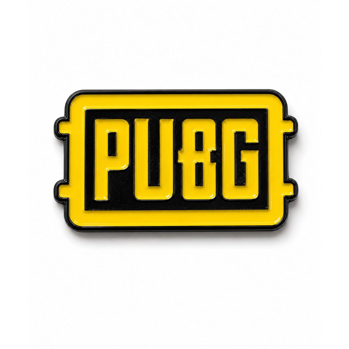 🟡 ستيكر معدني شعار ببجي الأصفر ستيكر معدني شعار PUBG باللون الأصفر والأسود لكفر الجوال