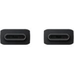 كيبل Samsung من USB-C إلى USB-C 5A بطول 1.8 متر باللون الأسود - صورة 2