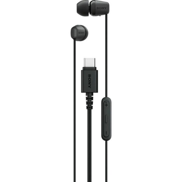 سماعة Sony IER-EX15C السلكية بمنفذ USB-C داخل الأذن باللون الأسود