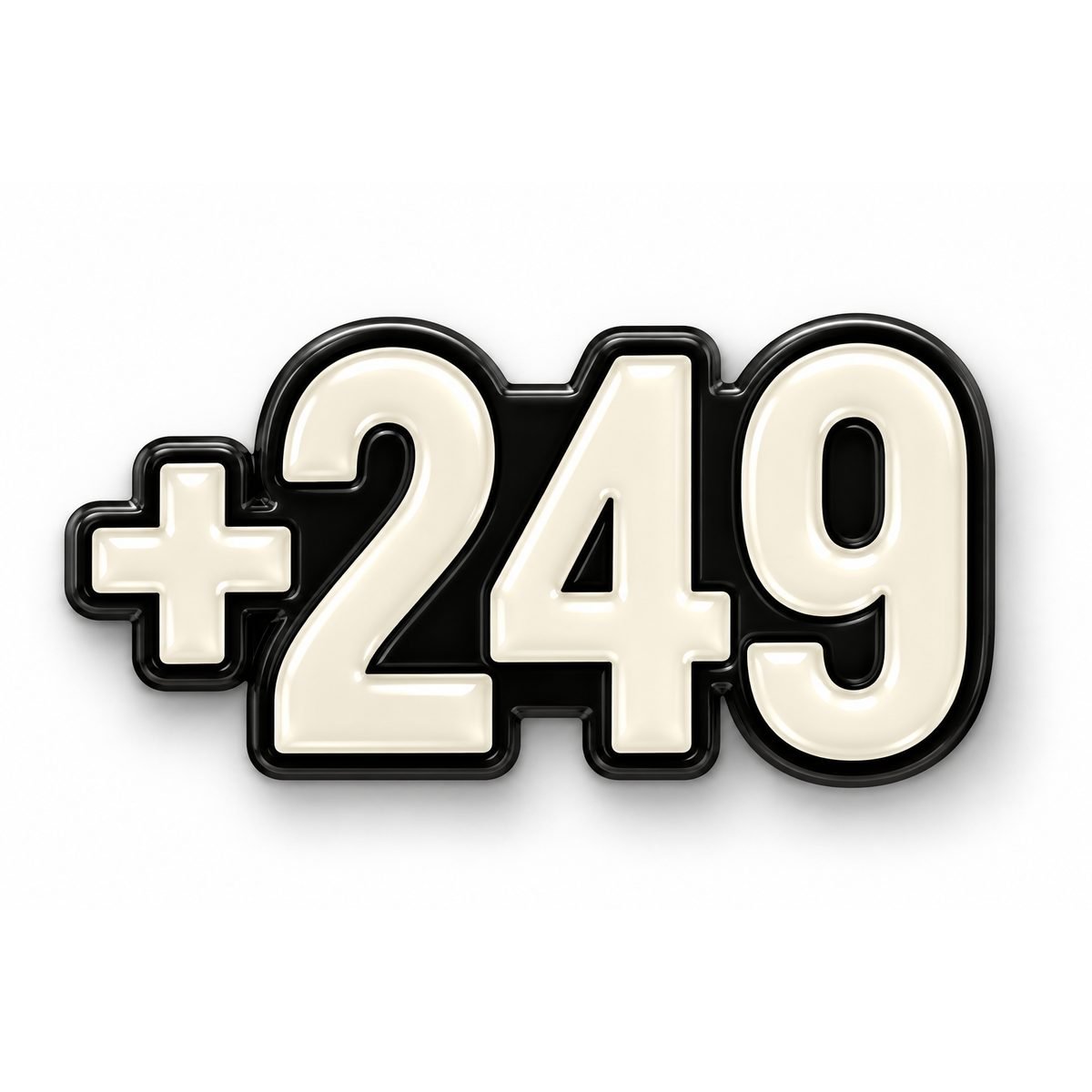 🇸🇩 +249 metal sticker 🇸🇩 Sudan +249 Metal Sticker