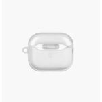 كفر UNIQ Glase الشفاف اللامع لعلبة AirPods الجيل الثالث مع حلقة تعليق من الألمنيوم - صورة 4